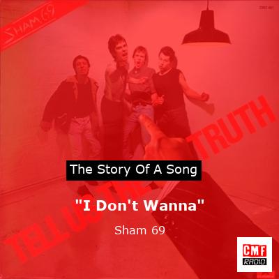 “I Don’t Wanna” – Sham 69