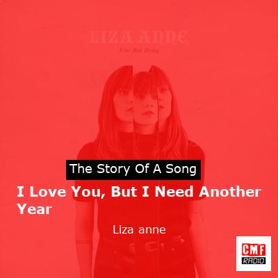 final cover I Love You But I Need Another Year Liza anne