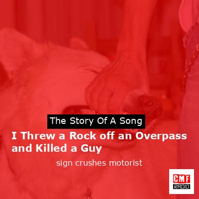 I Threw a Rock off an Overpass and Killed a Guy – sign crushes motorist