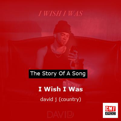 I Wish I Was – david j (country)