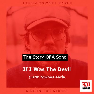 If I Was The Devil – justin townes earle