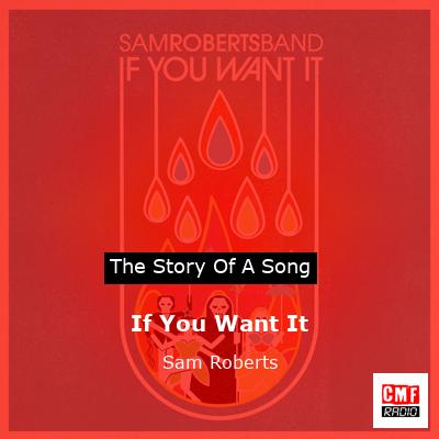 If You Want It – Sam Roberts