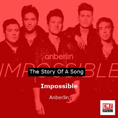 final cover Impossible Anberlin