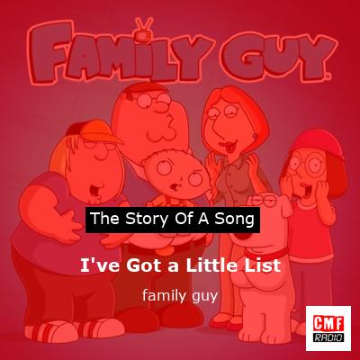 final cover Ive Got a Little List family guy