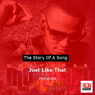 final cover Just Like That Mohombi