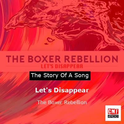 final cover Lets Disappear The Boxer Rebellion