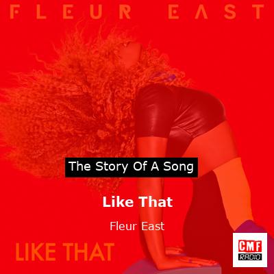 final cover Like That Fleur East