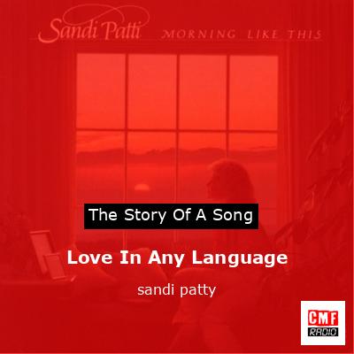 Love In Any Language – sandi patty