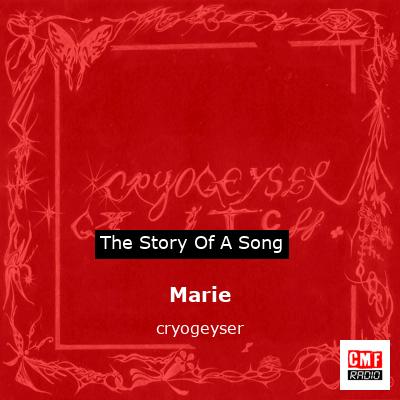 Marie – cryogeyser