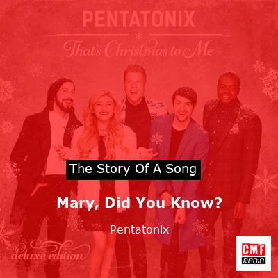 final cover Mary Did You Know Pentatonix