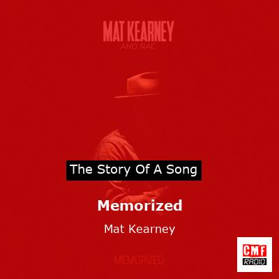 final cover Memorized Mat Kearney