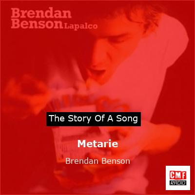 final cover Metarie Brendan Benson