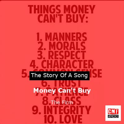 Money Can’t Buy – The Firm