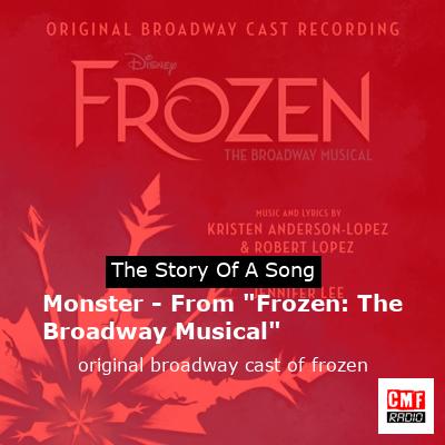 final cover Monster From Frozen The Broadway Musical original broadway cast of frozen