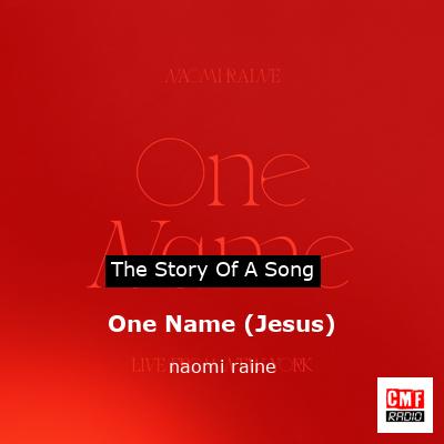 final cover One Name Jesus naomi raine