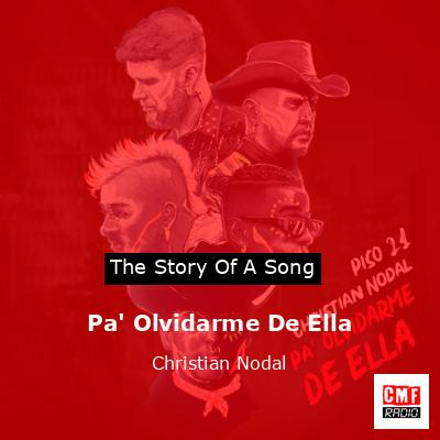 final cover Pa Olvidarme De Ella Christian Nodal