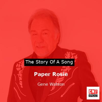 final cover Paper Rosie Gene Watson