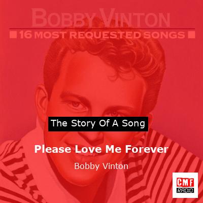 final cover Please Love Me Forever Bobby Vinton
