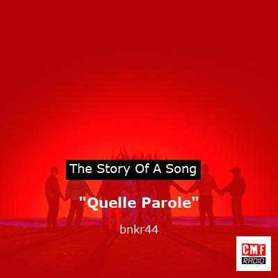 final cover Quelle Parole bnkr44