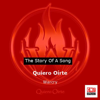 final cover Quiero Oirte Warcry