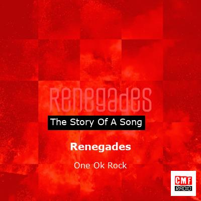 final cover Renegades One Ok Rock