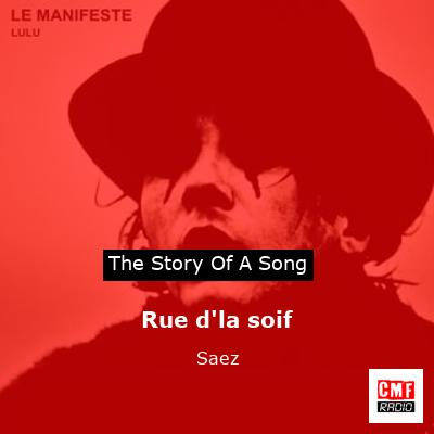 final cover Rue dla soif Saez