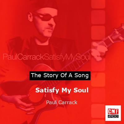 final cover Satisfy My Soul Paul Carrack