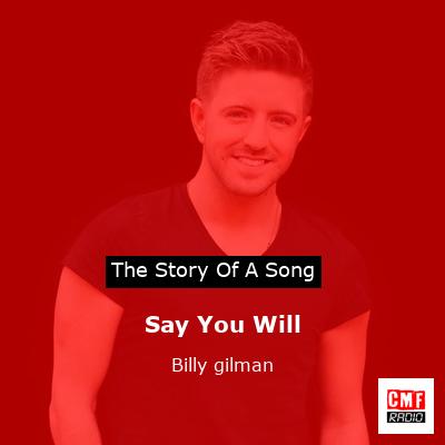 Say You Will – Billy gilman