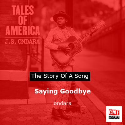 final cover Saying Goodbye ondara