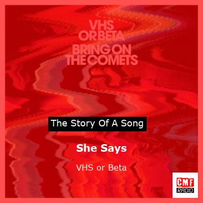 The story and meaning of the song 'She Says - VHS or Beta