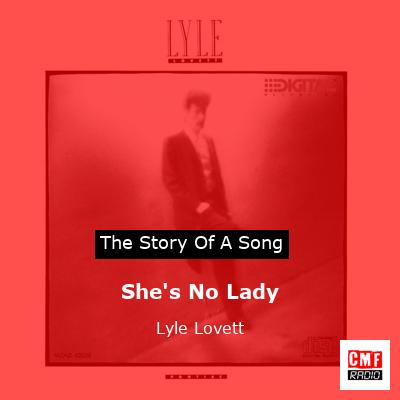 final cover Shes No Lady Lyle Lovett