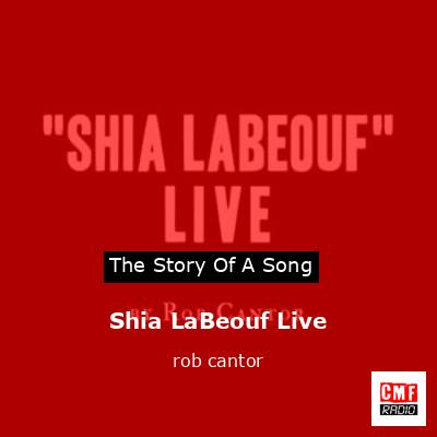 final cover Shia LaBeouf Live rob cantor