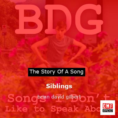 final cover Siblings brian david gilbert