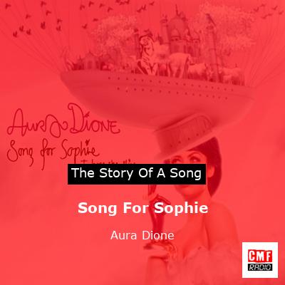 final cover Song For Sophie Aura Dione