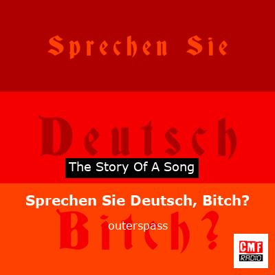 final cover Sprechen Sie Deutsch Bitch outerspass
