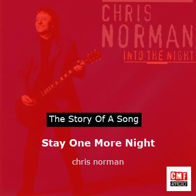 final cover Stay One More Night chris norman
