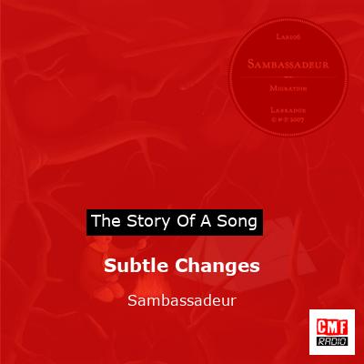 Subtle Changes – Sambassadeur