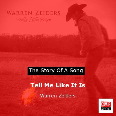 final cover Tell Me Like It Is Warren Zeiders
