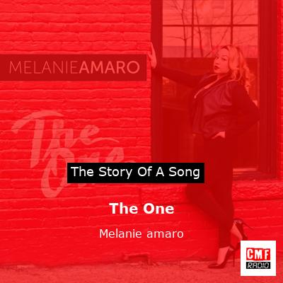 final cover The One Melanie amaro