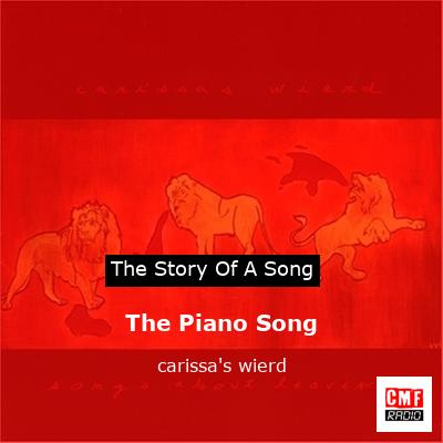 final cover The Piano Song carissas wierd