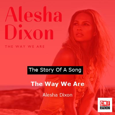 final cover The Way We Are Alesha Dixon