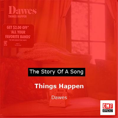 final cover Things Happen Dawes