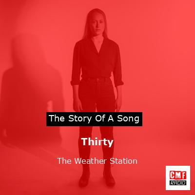 final cover Thirty The Weather Station