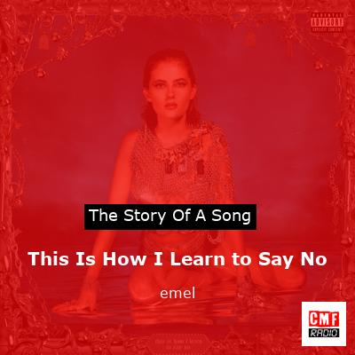 final cover This Is How I Learn to Say No emel