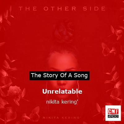 final cover Unrelatable nikita kering