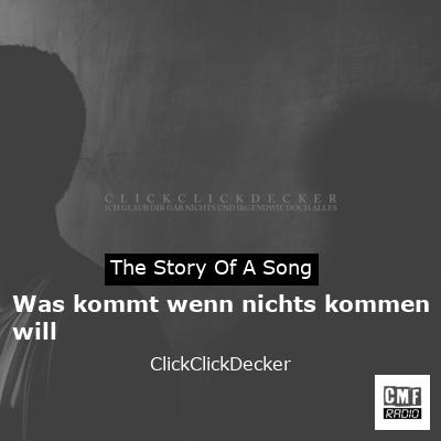 Was kommt wenn nichts kommen will – ClickClickDecker