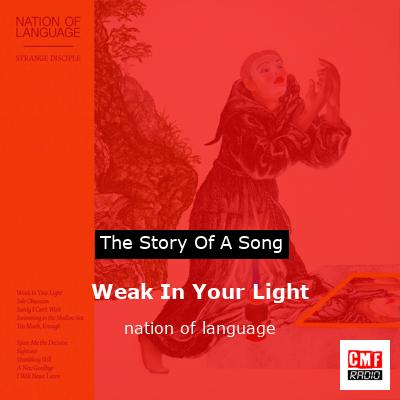 final cover Weak In Your Light nation of language