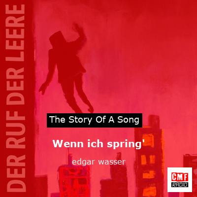 final cover Wenn ich spring edgar wasser