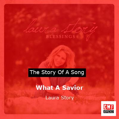 final cover What A Savior Laura Story