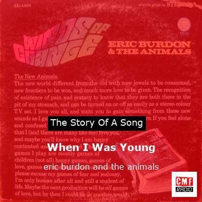 When I Was Young – eric burdon and the animals